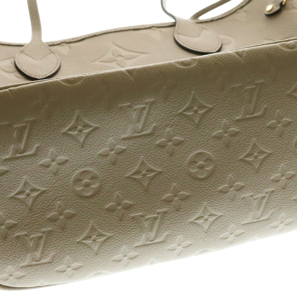 LOUIS VUITTON(ルイヴィトン) モノグラムアンプラント ネヴァーフル MM ポーチ付レザートートバッグ ブラウン レディース M45686