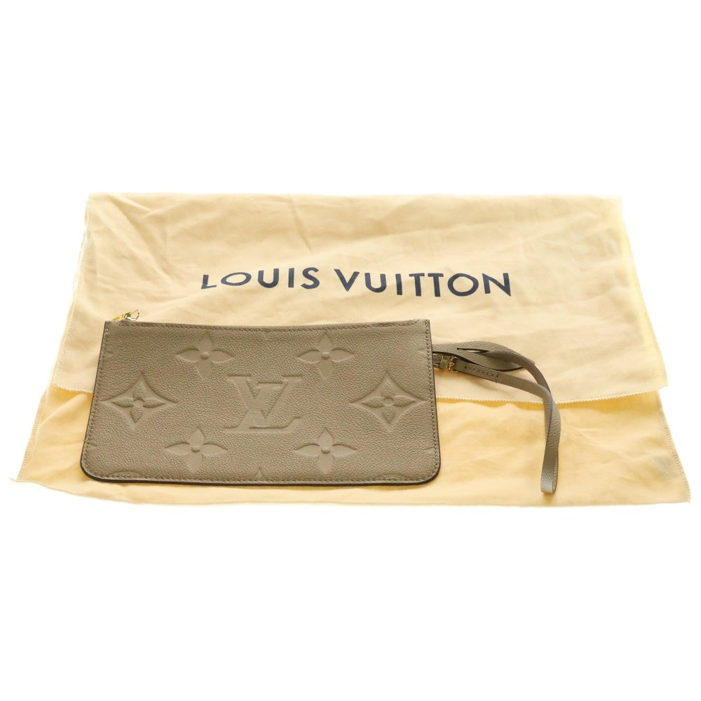 LOUIS VUITTON(ルイヴィトン) モノグラムアンプラント ネヴァーフル MM ポーチ付レザートートバッグ ブラウン レディース M45686