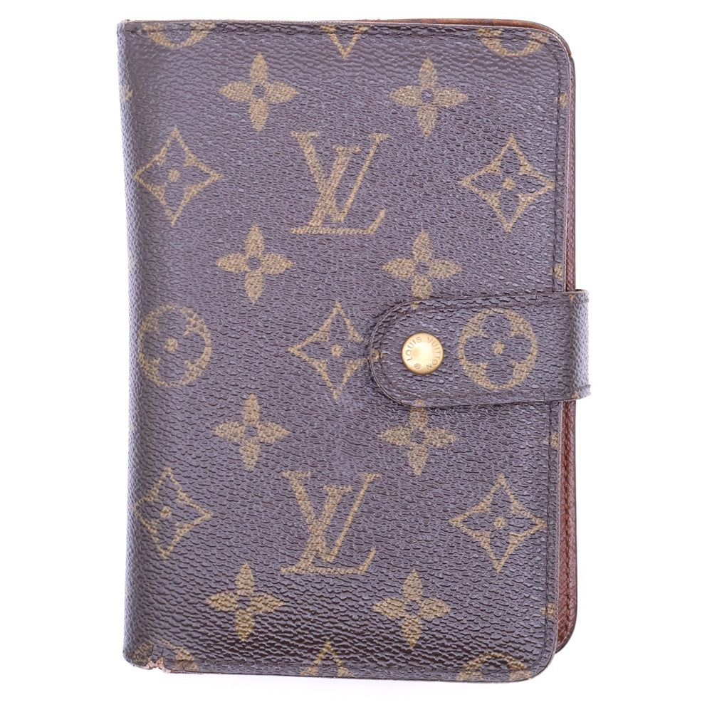 LOUIS VUITTON(ルイヴィトン) モノグラム ポルトパピエジップ ウォレット 二つ折り財布 カードケース ブラウン ゴールド金具 PVC M61207
