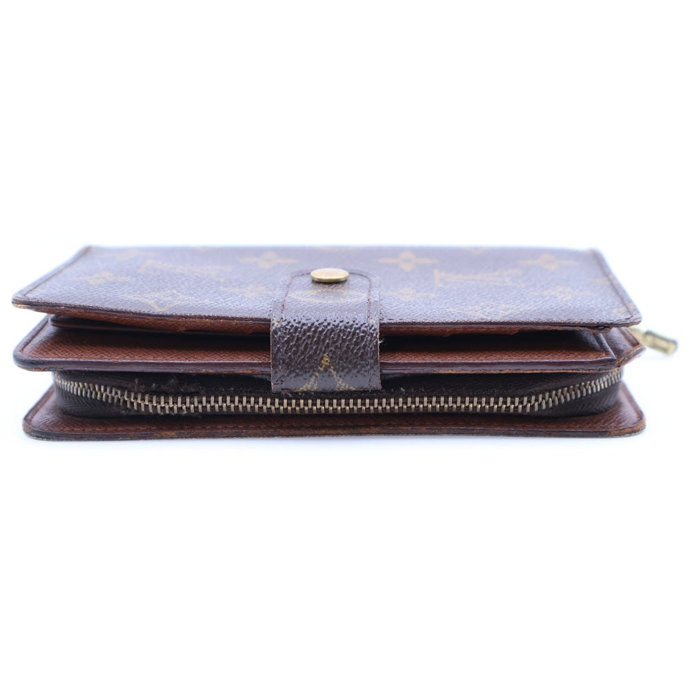 LOUIS VUITTON(ルイヴィトン) モノグラム ポルトパピエジップ ウォレット 二つ折り財布 カードケース ブラウン ゴールド金具 PVC M61207
