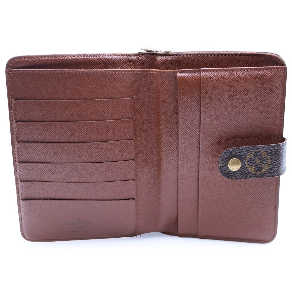 LOUIS VUITTON(ルイヴィトン) モノグラム ポルトパピエジップ ウォレット 二つ折り財布 カードケース ブラウン ゴールド金具 PVC M61207