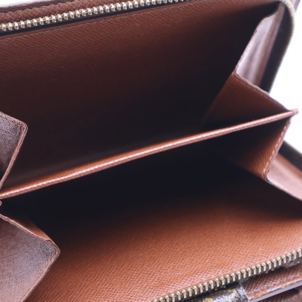LOUIS VUITTON(ルイヴィトン) モノグラム ポルトパピエジップ ウォレット 二つ折り財布 カードケース ブラウン ゴールド金具 PVC M61207