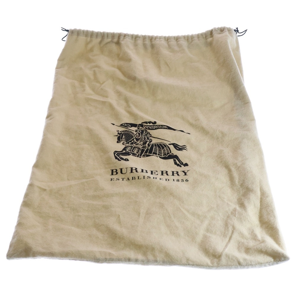 BURBERRY(バーバリー) ノバチェック総柄 パテントレザー PVC ハンド ミニ ボストンバッグ ベージュ/ブラック