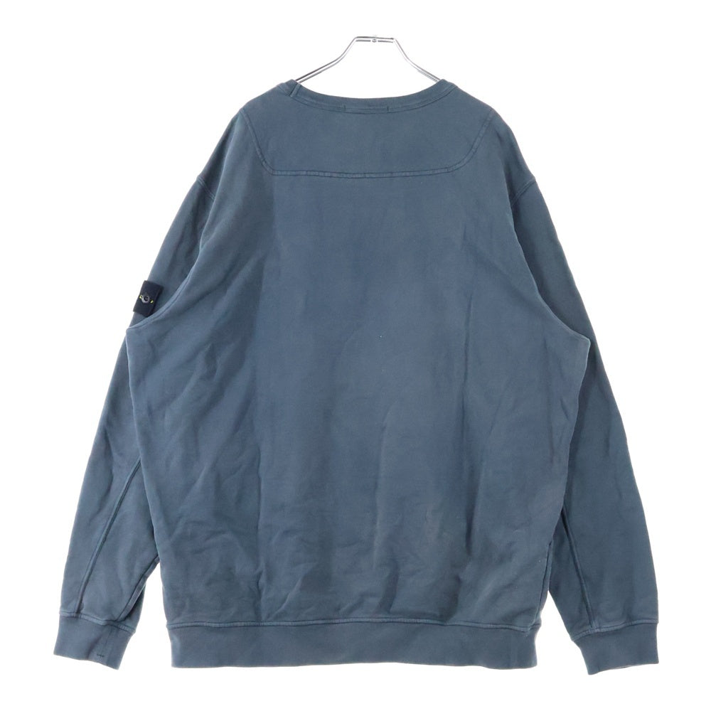 STONE ISLAND(ストーンアイランド) アイコン ロゴ パッチ コットン クルーネック プルオーバースウェットトレーナー グレー 791562420