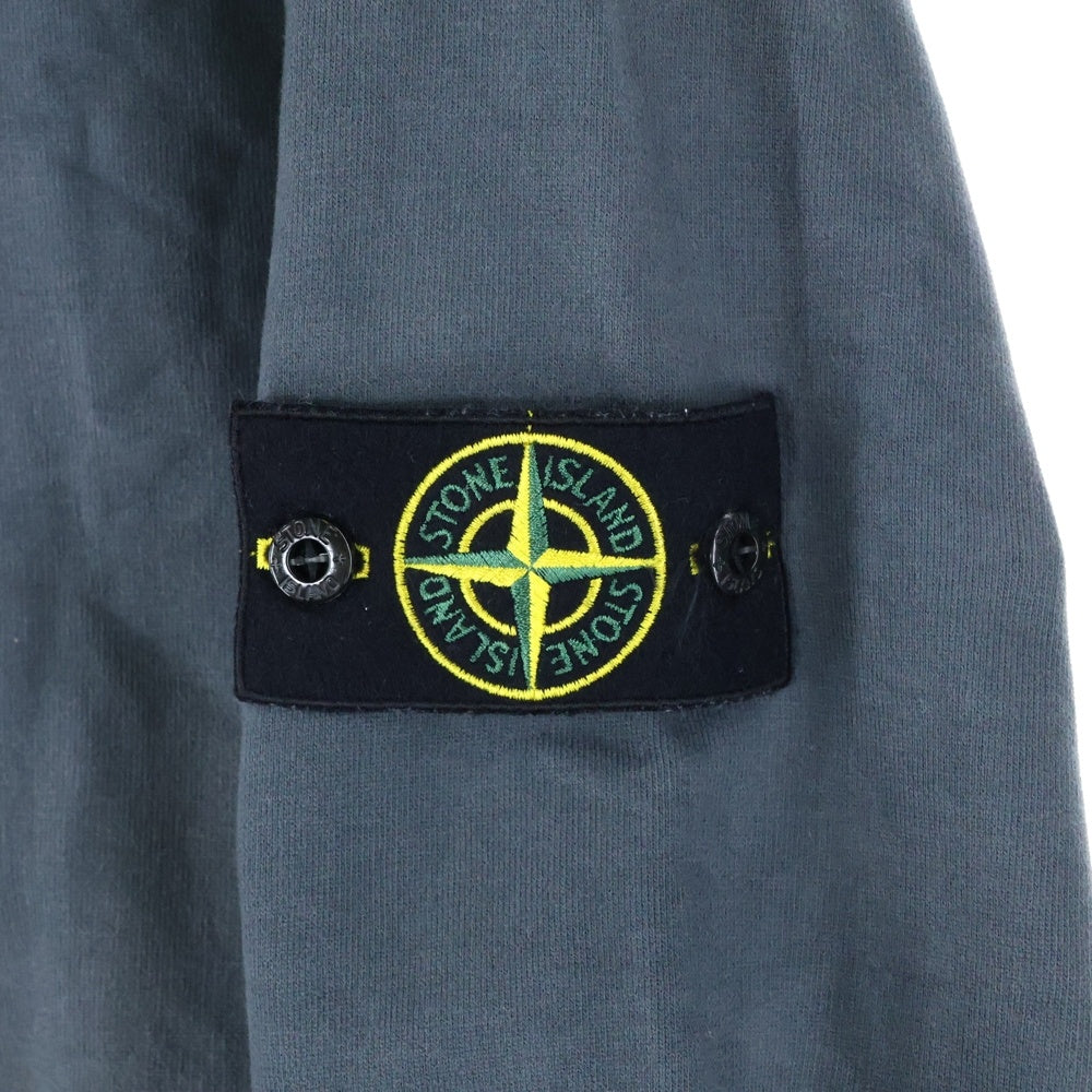 STONE ISLAND(ストーンアイランド) アイコン ロゴ パッチ コットン クルーネック プルオーバースウェットトレーナー グレー 791562420