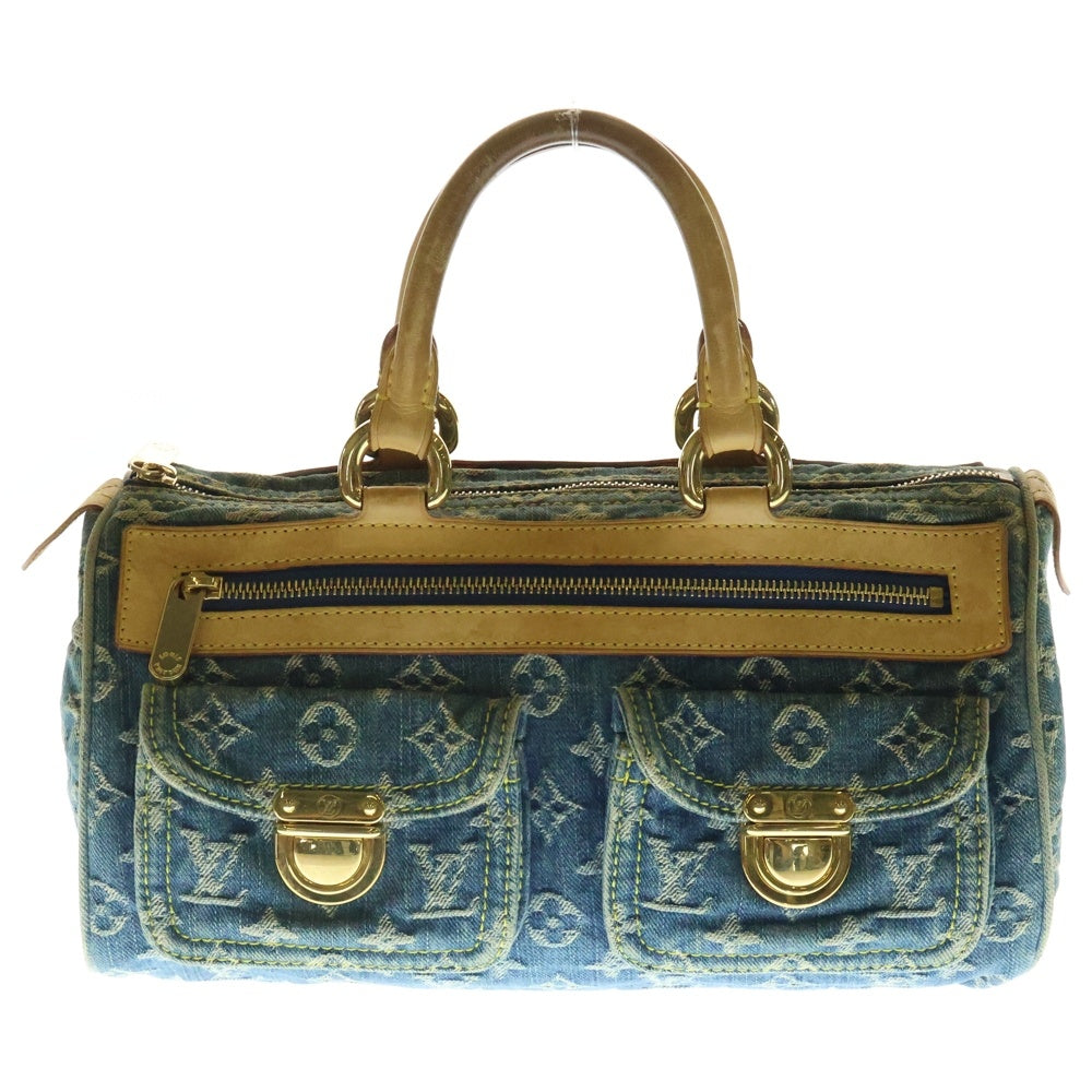 LOUIS VUITTON(ルイヴィトン) モノグラム デニム ネオスピーディ ハンドバッグ ネイビー キャンバス M95019
