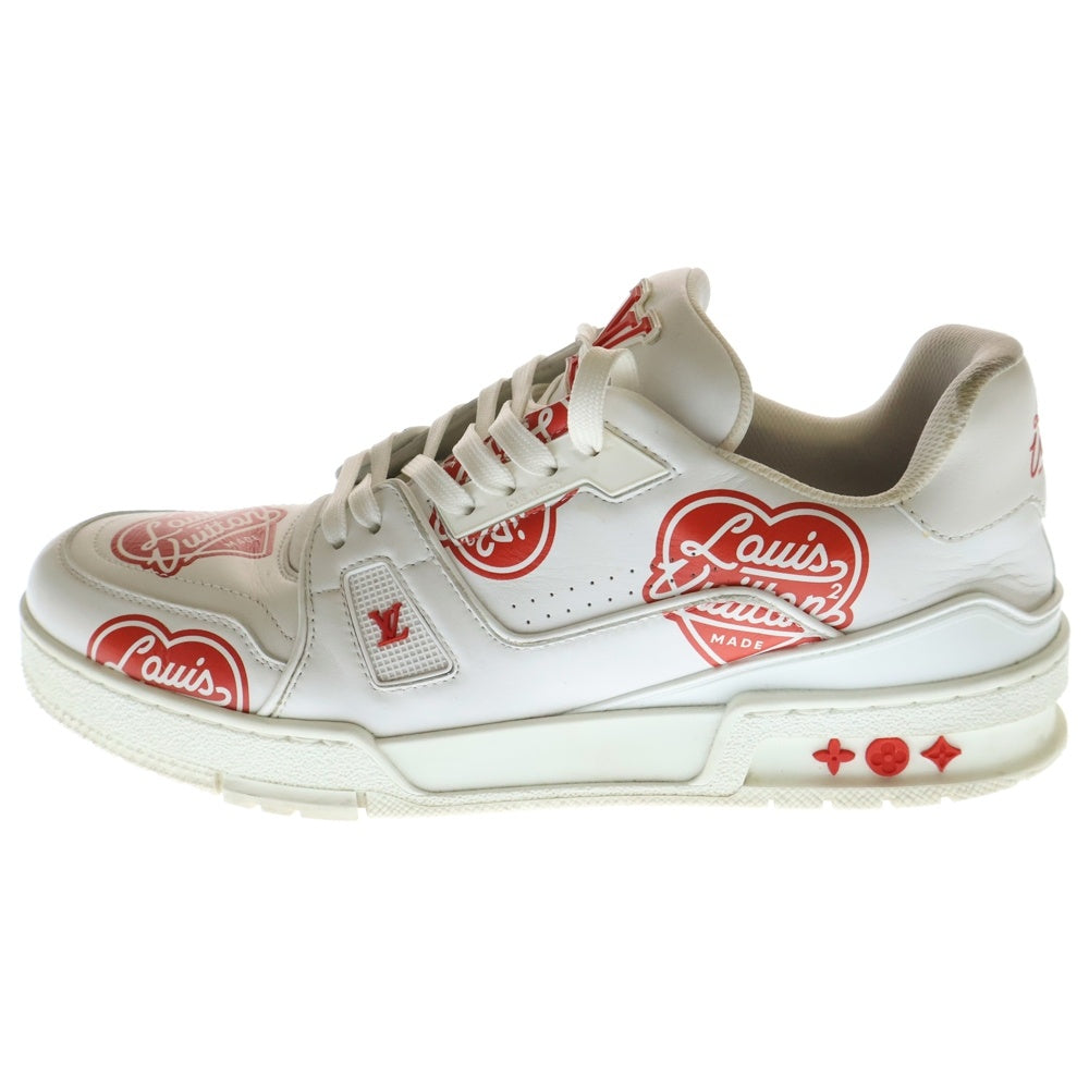 LOUIS VUITTON(ルイヴィトン) ×NIGO LV Trainer Line Sneaker ニゴー LVトレイナー ライン ローカットスニーカーシューズ ホワイト/レッド 1A9JAL