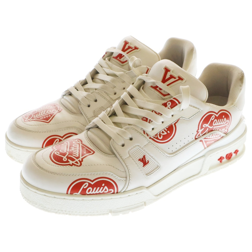 LOUIS VUITTON(ルイヴィトン) ×NIGO LV Trainer Line Sneaker ニゴー LVトレイナー ライン ローカットスニーカーシューズ ホワイト/レッド 1A9JAL