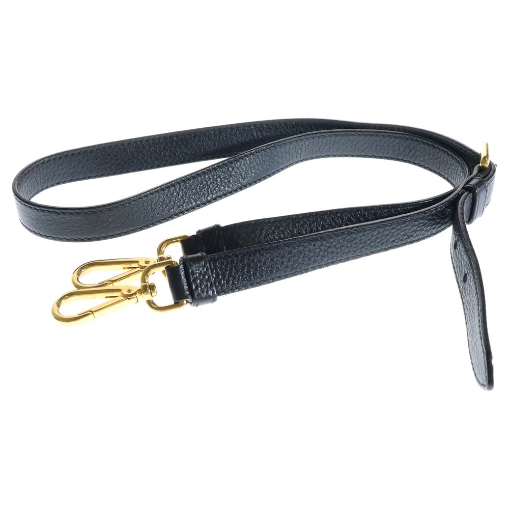 PRADA(プラダ) Vitello Phenix ヴィッテロダイノ 2Way レザーハンドバッグ ショルダーバッグ ブラック レディース
