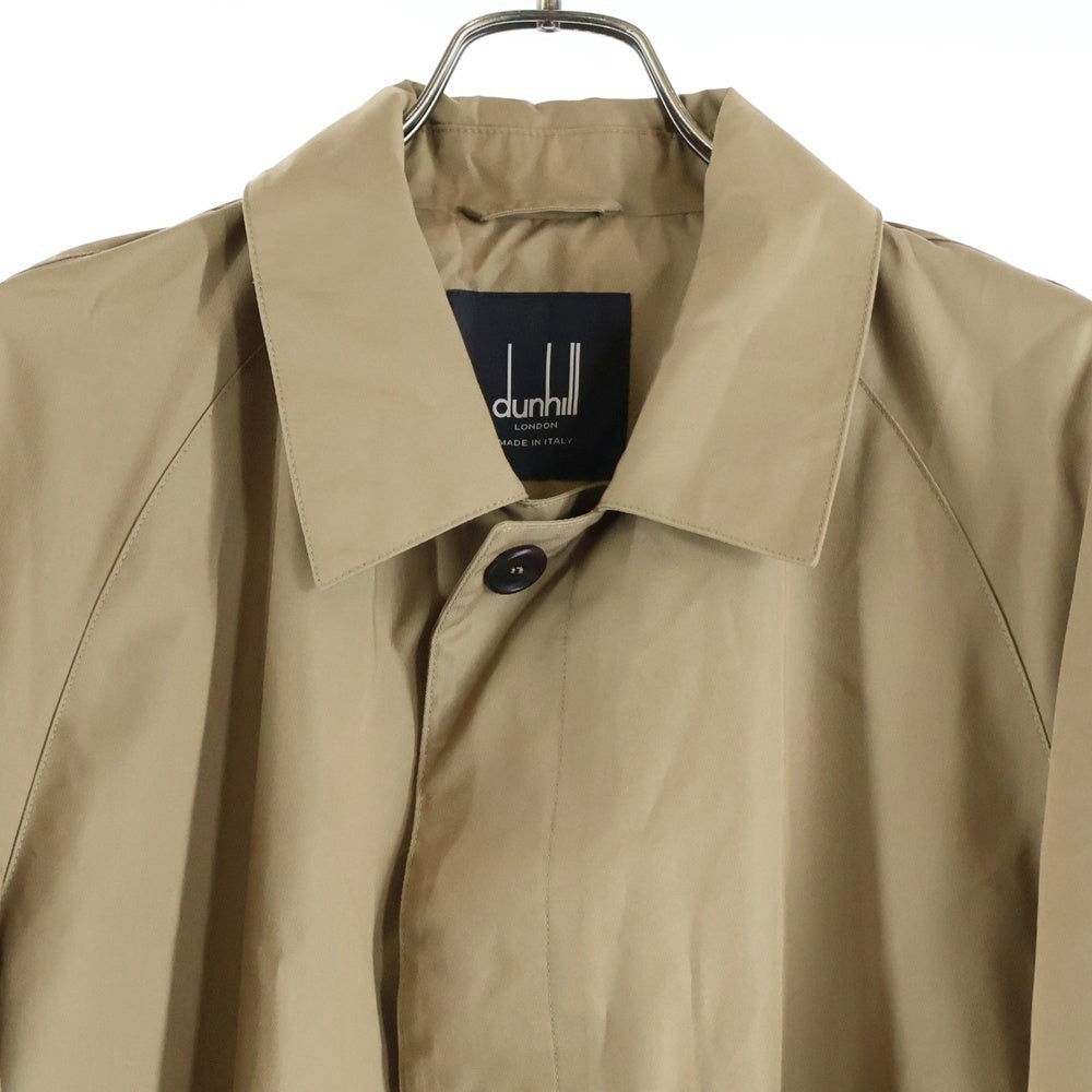 dunhill(ダンヒル) コットン ナイロン ステンカラー ラグランスリーブ ロング コート ベージュ