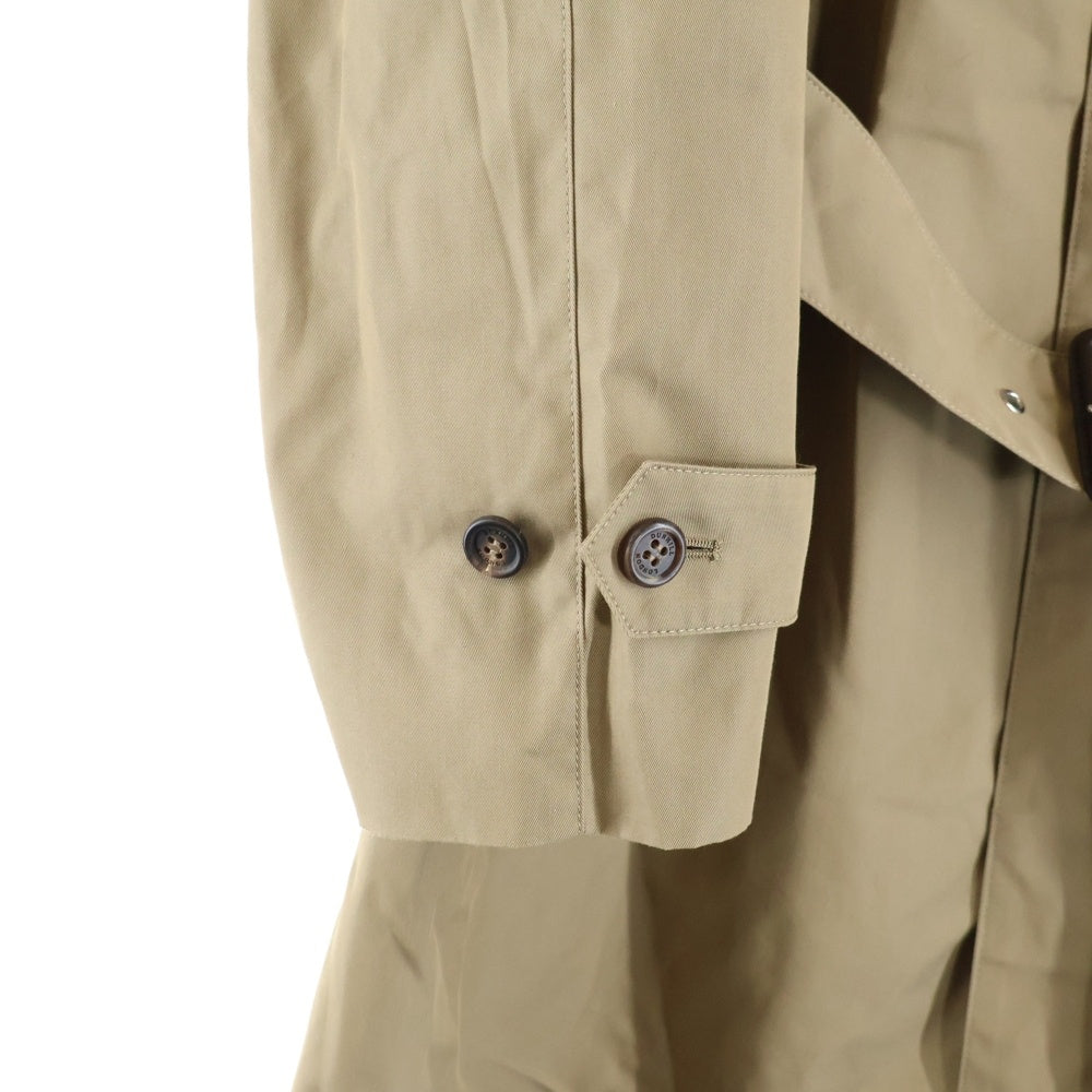 dunhill(ダンヒル) コットン ナイロン ステンカラー ラグランスリーブ ロング コート ベージュ