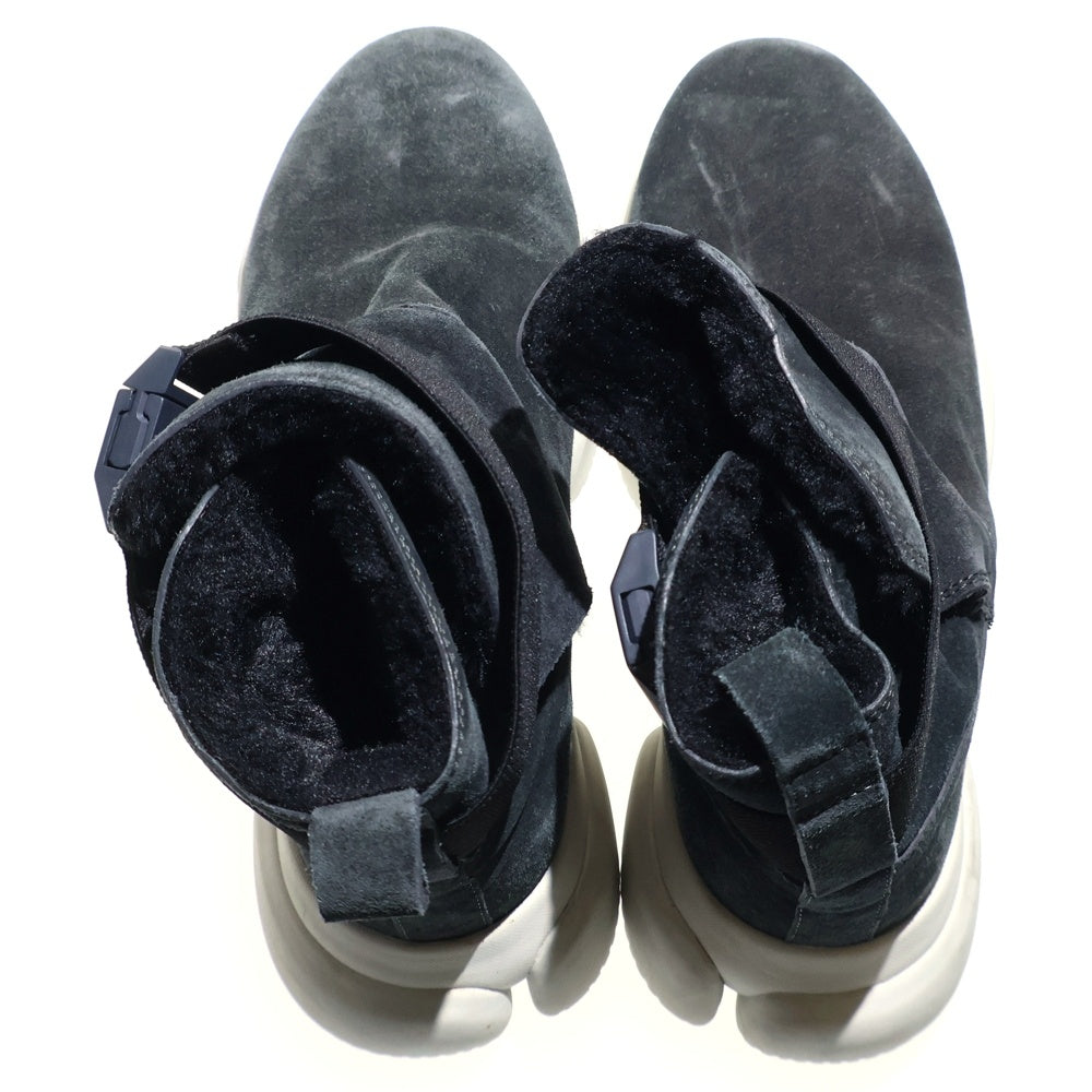 MONCLER(モンクレール) BONO STIVALE ボノ スティヴァーレ スエードレザー ボアライニング ベルトデザイン ハイカット シューズ スニーカー グレー