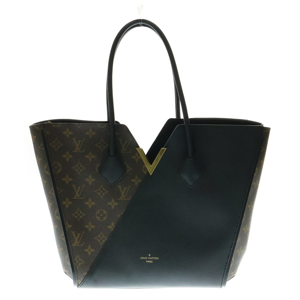 LOUIS VUITTON(ルイヴィトン) モノグラム キモノMM M40460 ブラウン×ブラック PVC×レザー トートバッグ
