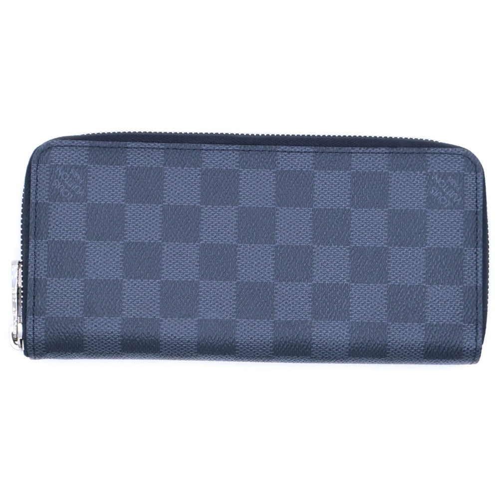 LOUIS VUITTON(ルイヴィトン) ダミエ グラフィット ジッピーウォレット ヴェルティカル ラウンドファスナーレザーロングウォレット 長財布 ブラック N63095