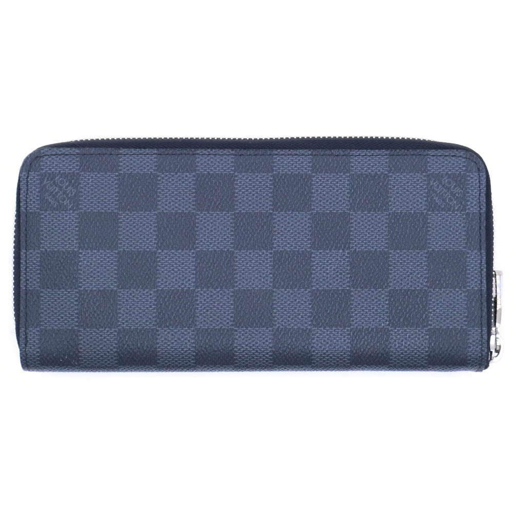 LOUIS VUITTON(ルイヴィトン) ダミエ グラフィット ジッピーウォレット ヴェルティカル ラウンドファスナーレザーロングウォレット 長財布 ブラック N63095
