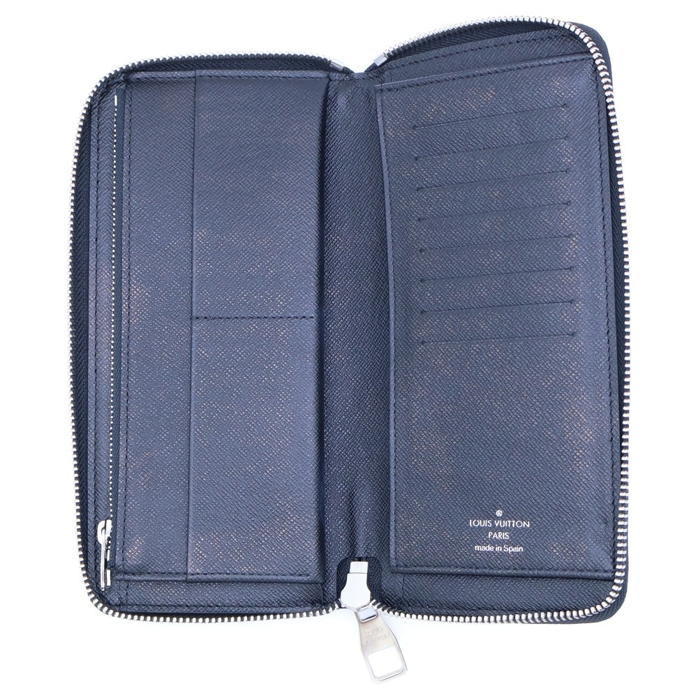 LOUIS VUITTON(ルイヴィトン) ダミエ グラフィット ジッピーウォレット ヴェルティカル ラウンドファスナーレザーロングウォレット 長財布 ブラック N63095