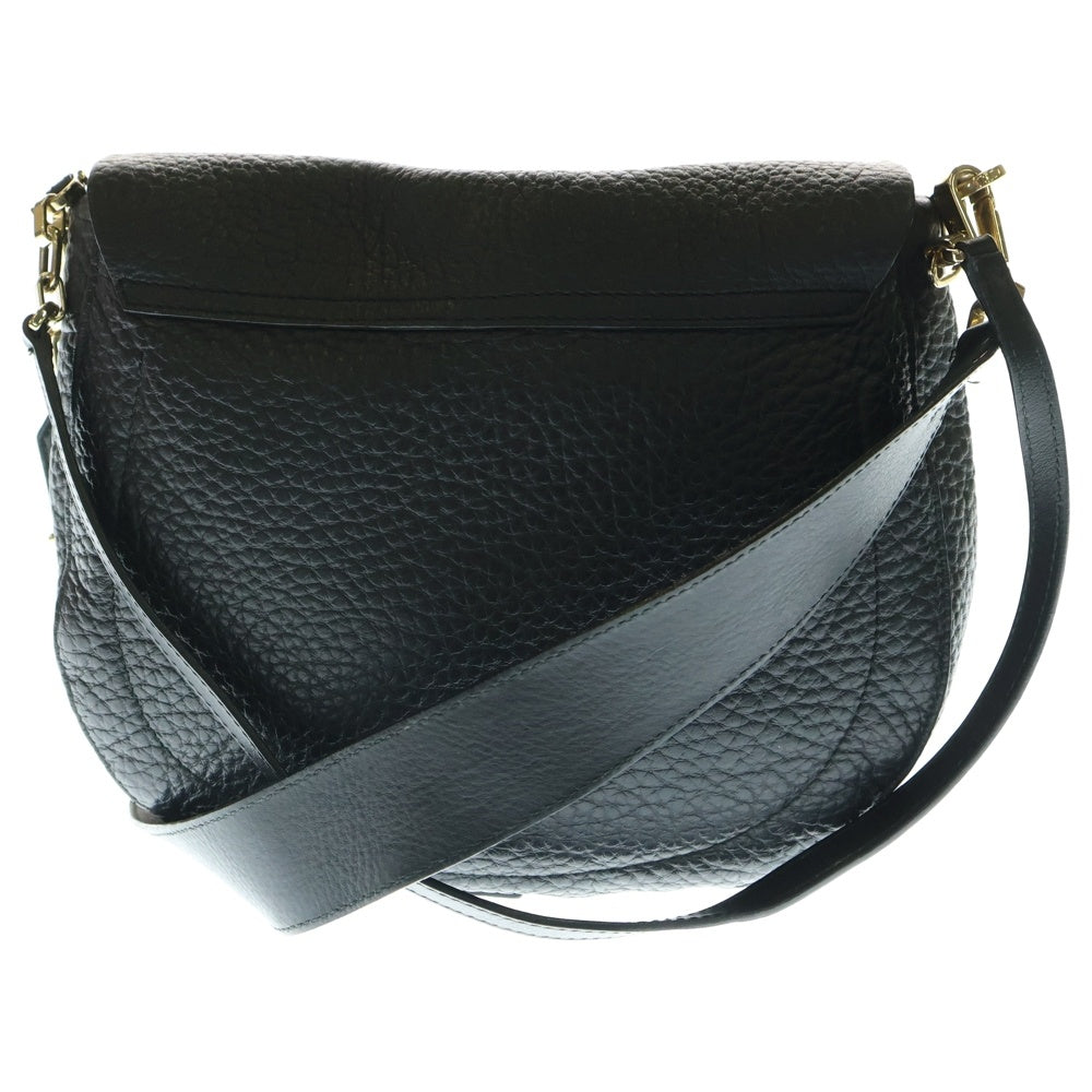 FURLA(フルラ) 2WAYバッグ ハンドバッグ ショルダーバッグ ショルダーポシェット ブラック レザー ゴールド金具