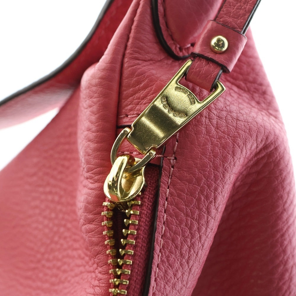 COACH(コーチ) ボディバッグ ウエストバッグ ショルダーバッグ ピンク レザー ゴールド金具