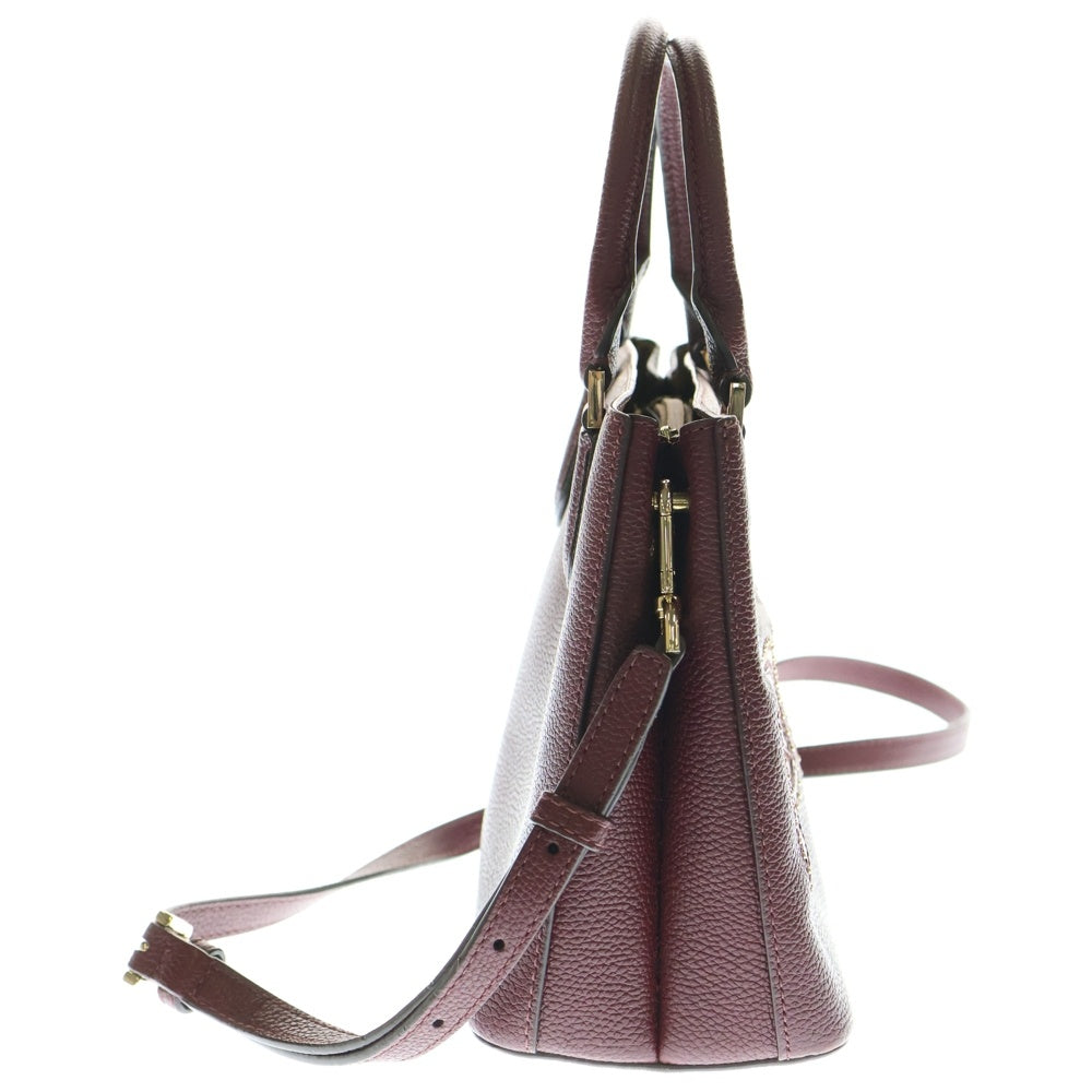 MICHAEL KORS(マイケルコース) 2WAYバッグ スタッズ ミニトートバッグ ショルダーバッグ ハンドバッグ レッド ボルドー レザー ゴールド金具