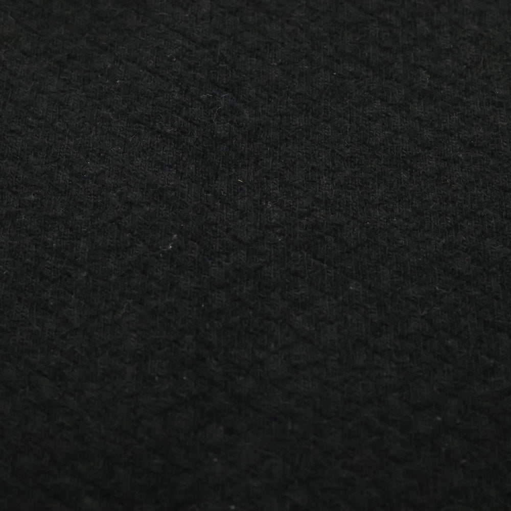 CHANEL シャネル ロゴ カシミヤ マフラー ブラック×ブルー CHANEL(シャネル) ロゴ カシミヤ マフラー ブラック×ブルー レディース
