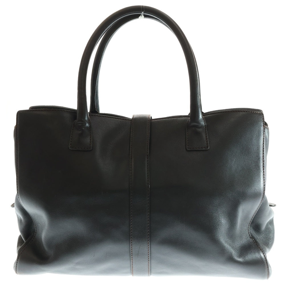 CHANEL(シャネル) エグゼクティブライン ハンドバッグ トートバッグ ブラウン レザー ブラック金具