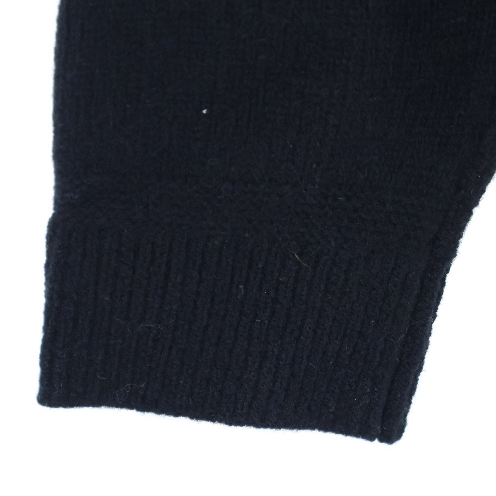 COACH(コーチ) ロゴハイネックニット ブラック×ブラウン