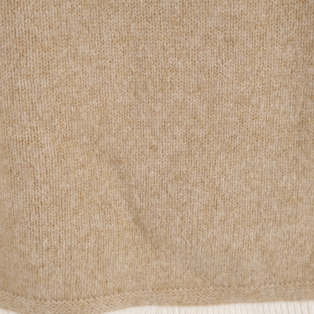 COACH(コーチ) ロゴハイネックニット アイボリー×ブラウン