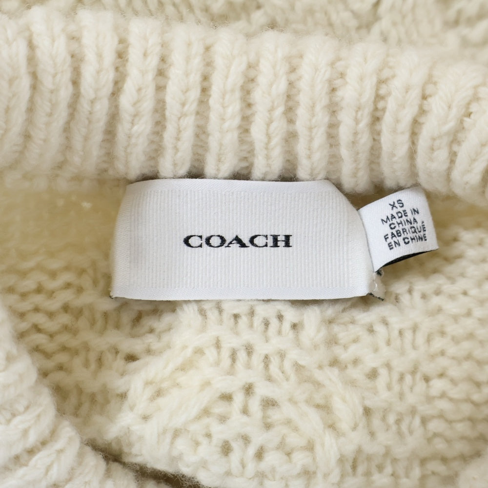 COACH(コーチ) ロングニット ローゲージ ホワイト