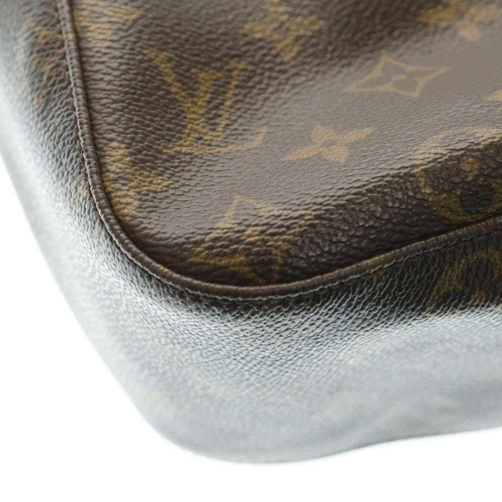LOUIS VUITTON(ルイヴィトン) モノグラム ルーピングMM ハンドバッグ ワンショルダーバッグ ブラウン ゴールド金具 レザー×PVC M51146