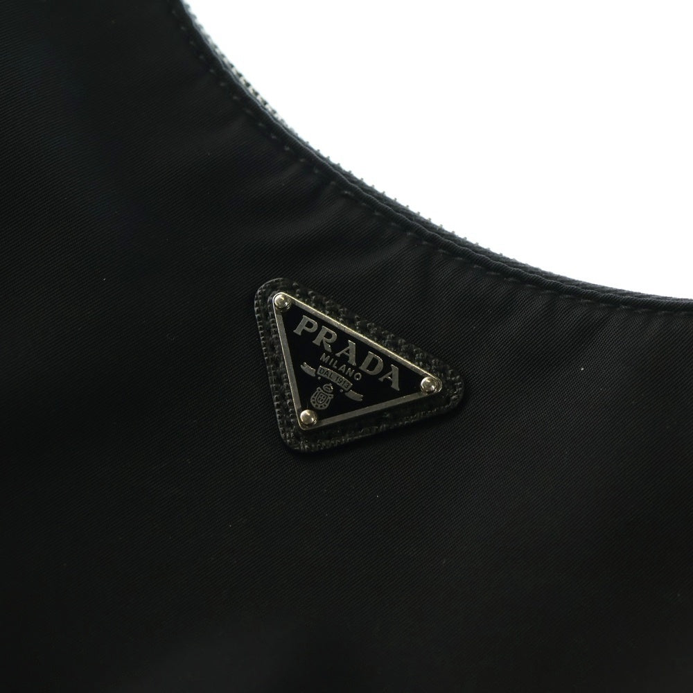 PRADA(プラダ) Re-Edition 2005 Re-Nylon 2WAYハンドバッグ ショルダーバッグ ナイロンブラック 1BH204 シルバー金具
