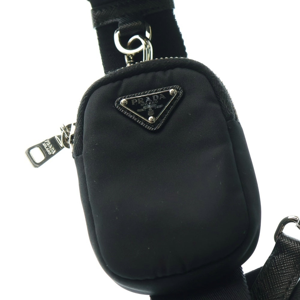 PRADA(プラダ) Re-Edition 2005 Re-Nylon 2WAYハンドバッグ ショルダーバッグ ナイロンブラック 1BH204 シルバー金具
