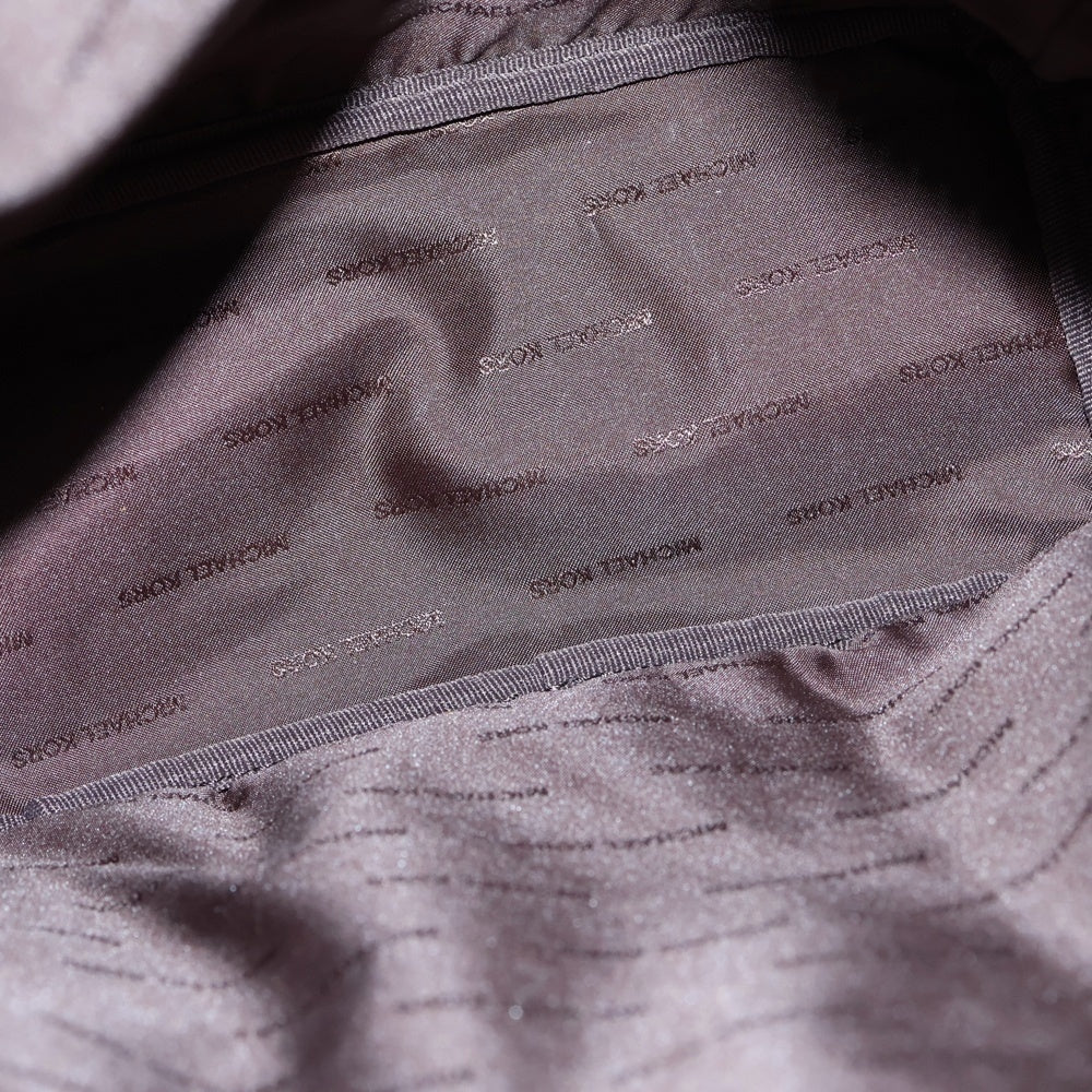 MICHAEL KORS(マイケルコース) ロゴ ウエストバッグ ボディバッグ ショルダーバッグ ブラウン レザー×PVC シルバー金具