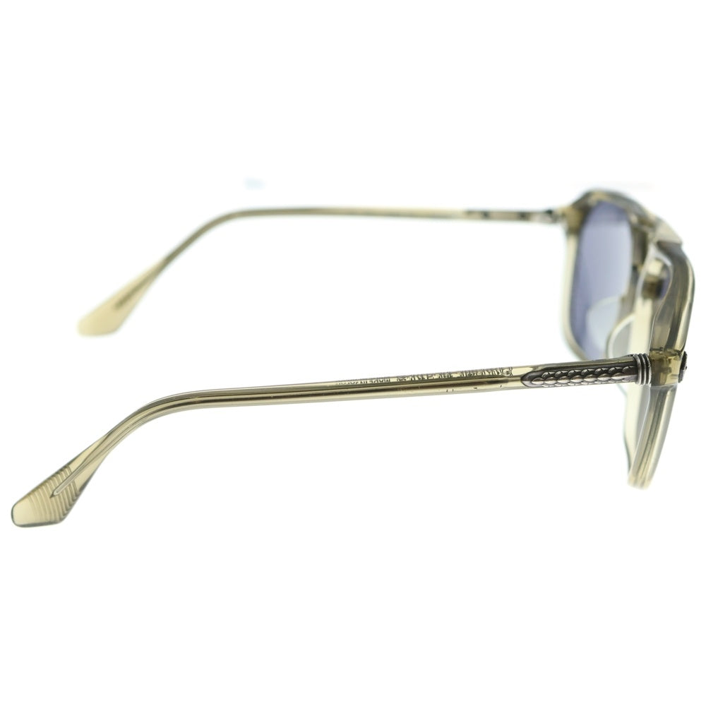 CHROME HEARTS(クロムハーツ) ZIPHER フレアニーテンプル ツーブリッジ ティアドロップ クリアフレーム カラーレンズ サングラス メガネ 眼鏡 アイウェア カーキ