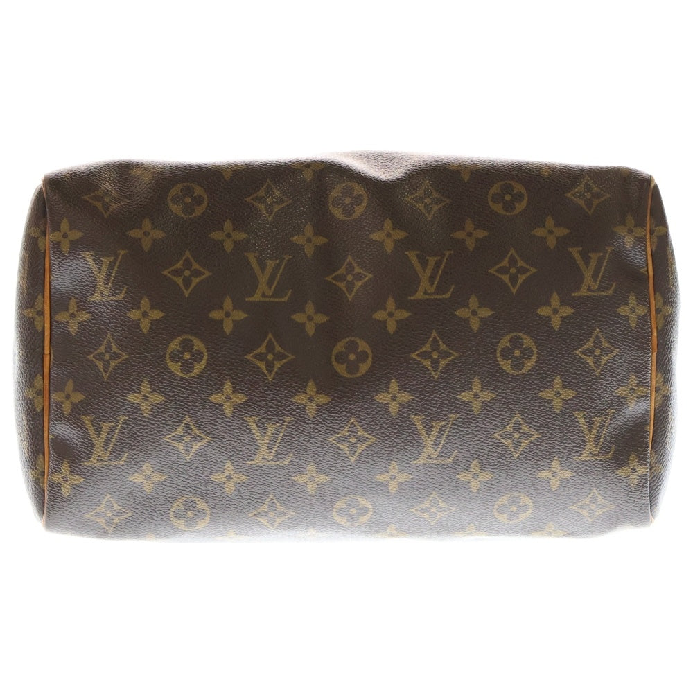 LOUIS VUITTON(ルイヴィトン) モノグラム スピーディ30 ハンドバッグ ミニボストンバッグ ブラウン レザー×PVC M41108 ゴールド金具
