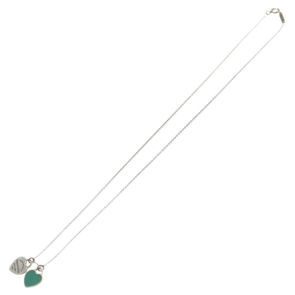 TIFFANY & Co.(ティファニー) リターントゥティファニー ハートロック ネックレス ペンダント チェーン シルバー×ティファニーブルー SV925