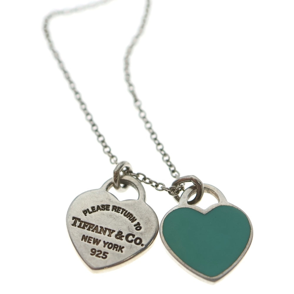 TIFFANY & Co.(ティファニー) リターントゥティファニー ハートロック ネックレス ペンダント チェーン シルバー×ティファニーブルー SV925