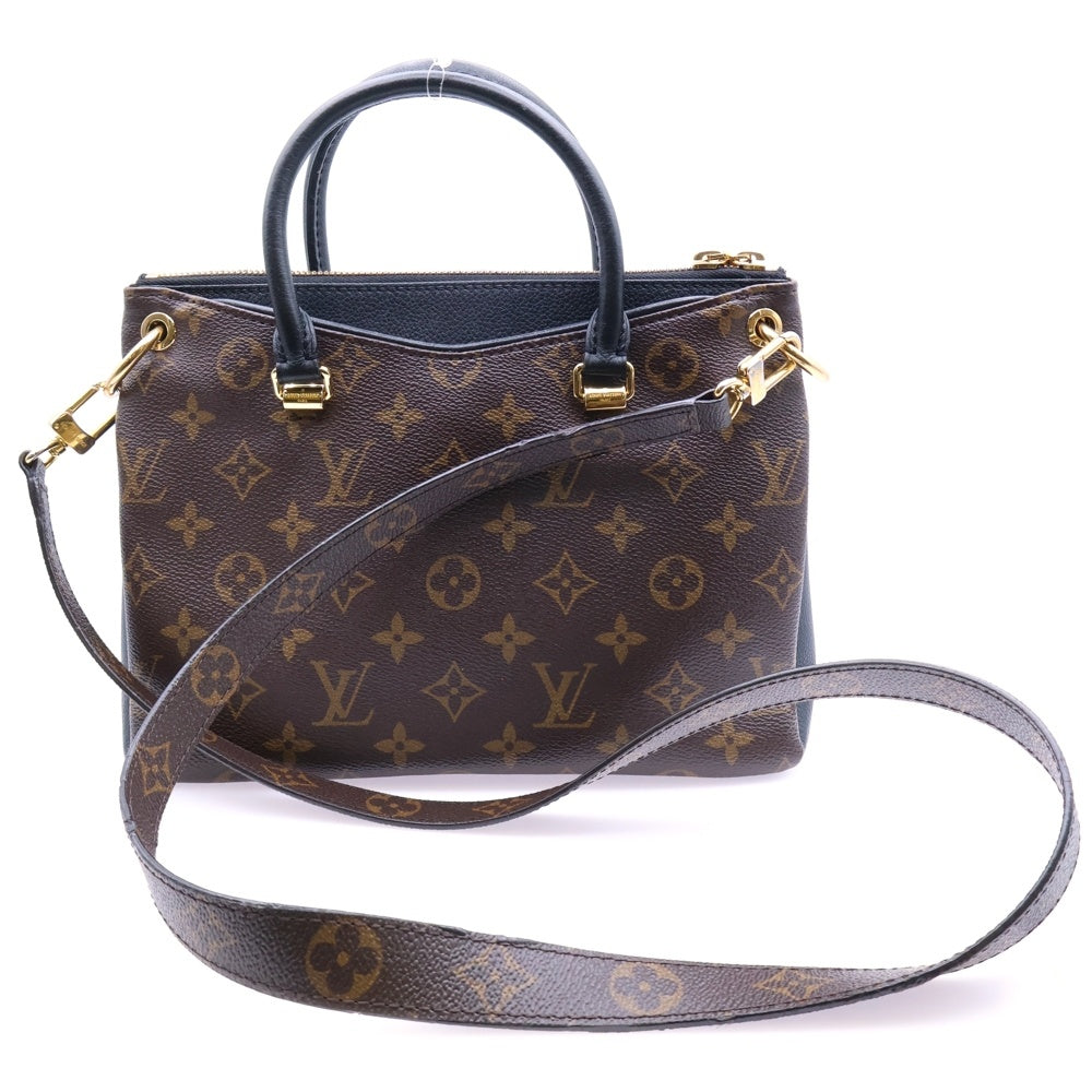 LOUIS VUITTON(ルイヴィトン) パラスBB モノグラム PVC レザー 2WAY ハンド ショルダーバッグ ゴールド金具 ブラウン/ブラック M42960