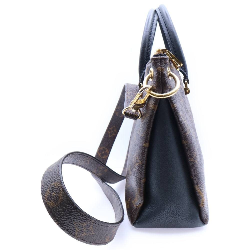 LOUIS VUITTON(ルイヴィトン) パラスBB モノグラム PVC レザー 2WAY ハンド ショルダーバッグ ゴールド金具 ブラウン/ブラック M42960