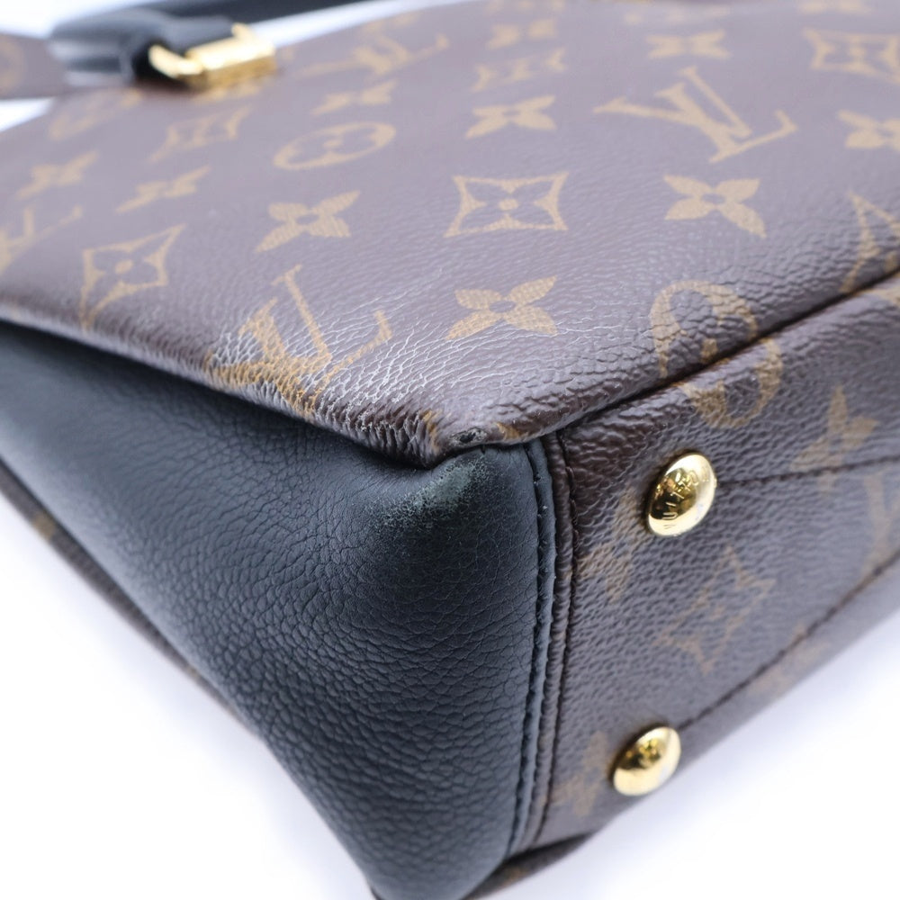 LOUIS VUITTON(ルイヴィトン) パラスBB モノグラム PVC レザー 2WAY ハンド ショルダーバッグ ゴールド金具 ブラウン/ブラック M42960