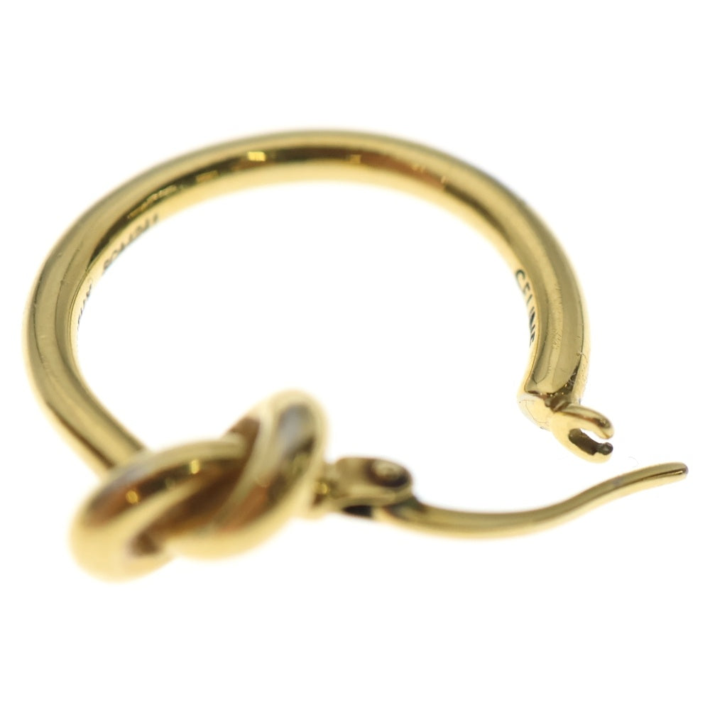 CELINE(セリーヌ) ノット スモールフープ ピアス ゴールド GP