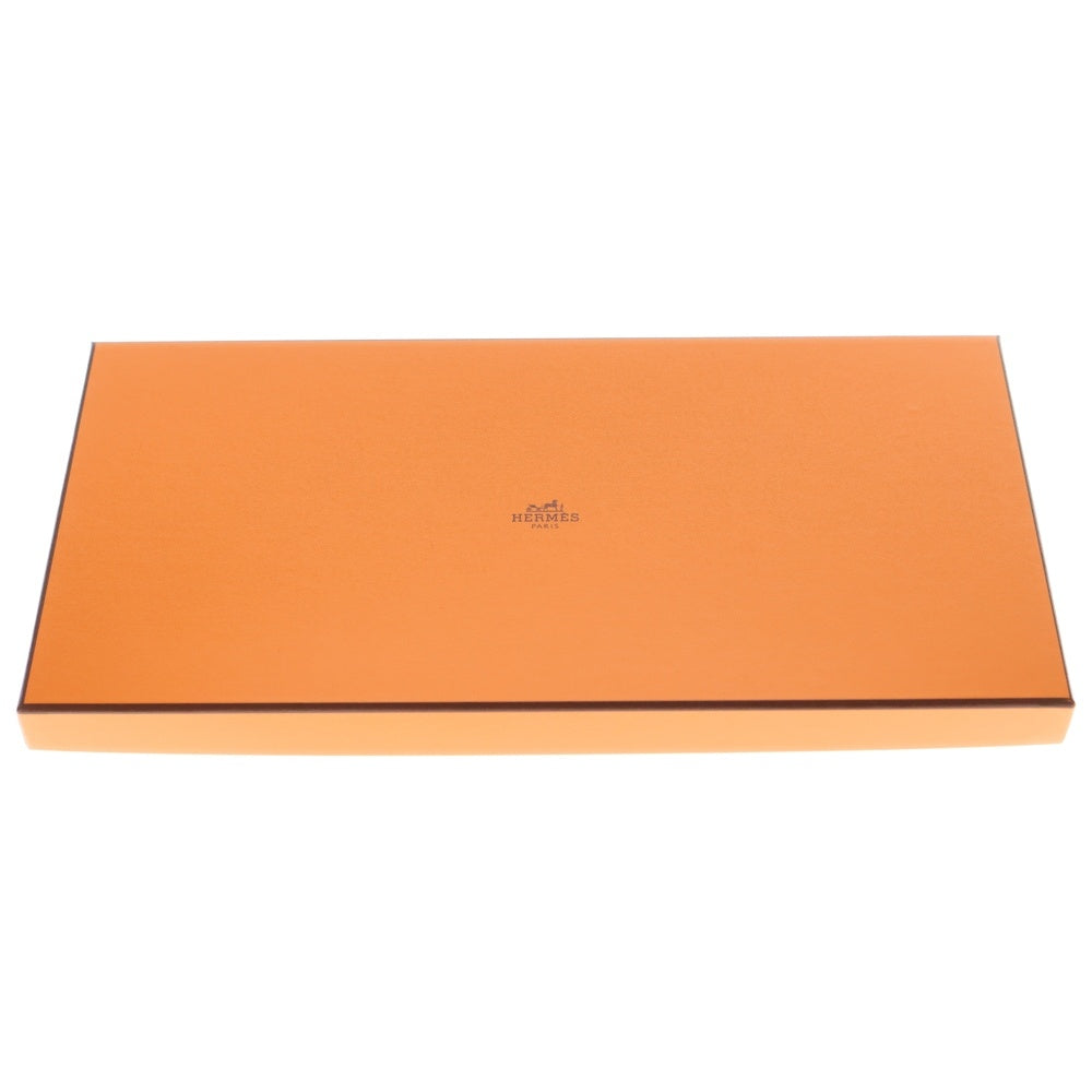 HERMES(エルメス) レクトヴェルソ マロン グラッセ ロゴ刺繍 カシミヤ フリンジマフラー ベージュ