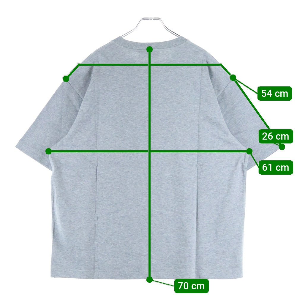 GUCCI(グッチ) 25SS ウェブストライプ ロゴプリントクルーネック半袖Tシャツカットソー グレー 784361 XJGM9