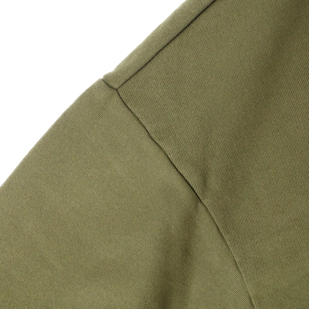 LOUIS VUITTON(ルイヴィトン) 24SS コットン シグネチャー スタッズ 刺繍 ロゴ クルーネック プルオーバースウェットトレーナー カーキ RM241 FWC HQY88W