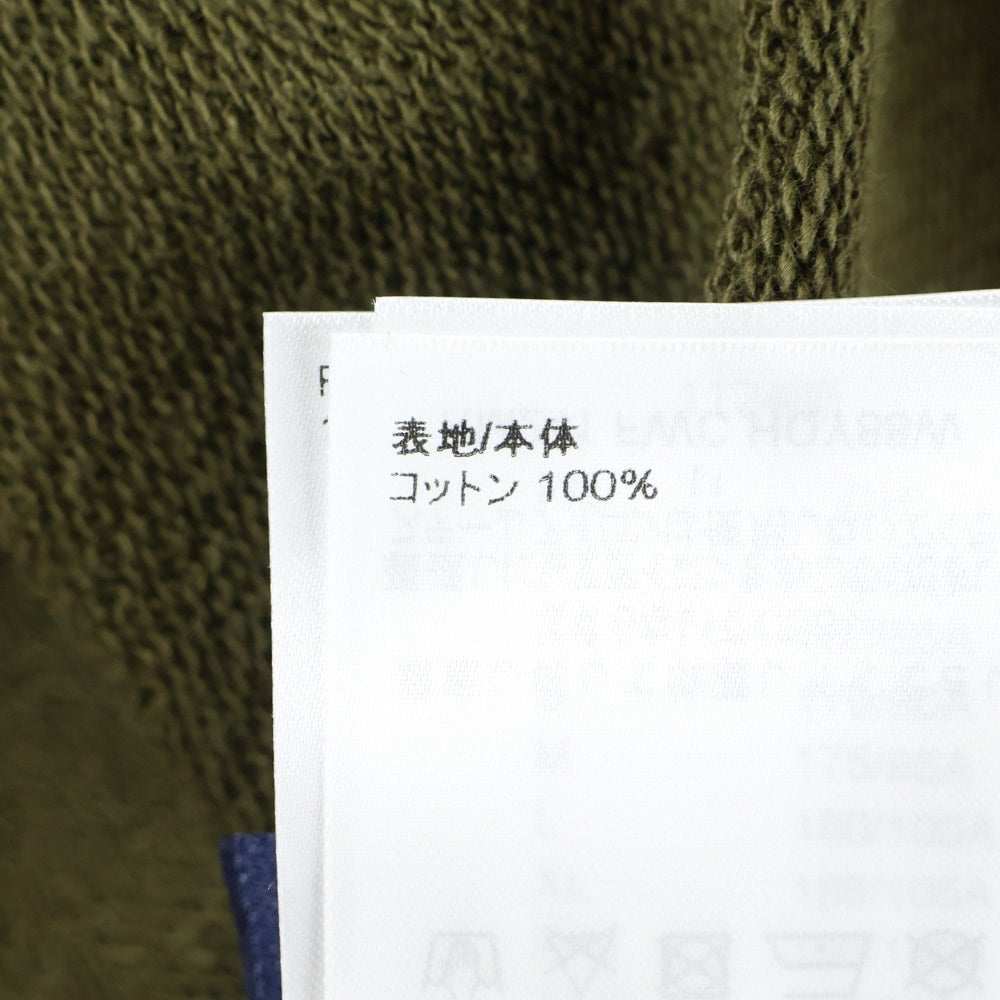 LOUIS VUITTON(ルイヴィトン) 24SS コットン シグネチャー スタッズ 刺繍 ロゴ クルーネック プルオーバースウェットトレーナー カーキ RM241 FWC HQY88W