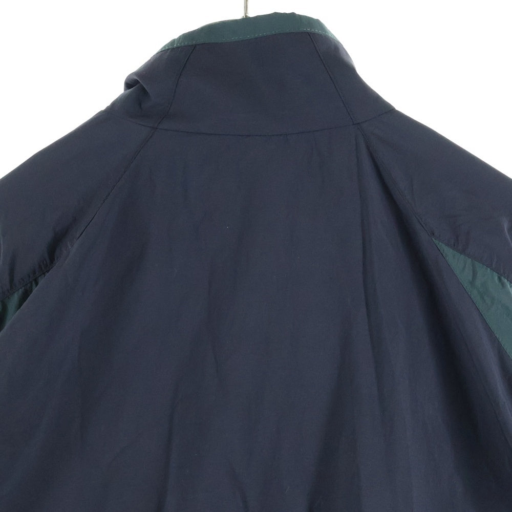 BALENCIAGA(バレンシアガ) 23SS 3B ICON TRACKSUIT トラックスーツロゴナイロンジャケット ブルゾン ブラック/グリーン 725276 TNO79