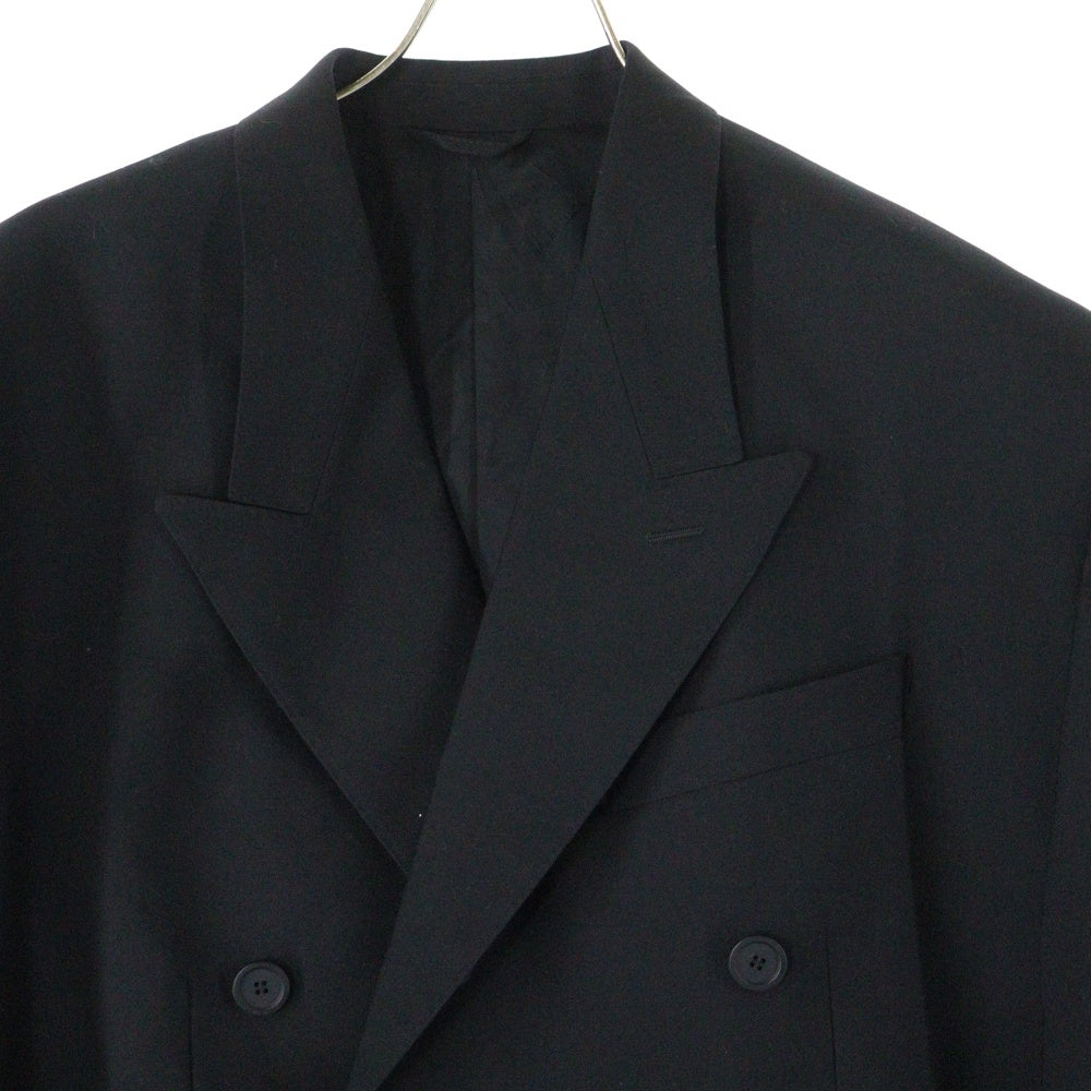 BALENCIAGA(バレンシアガ) 23AW FOLDED TAILORED JACKET フォールディッド オーバーサイズ ピークドラペル テーラード ジャケット ブラック 751751