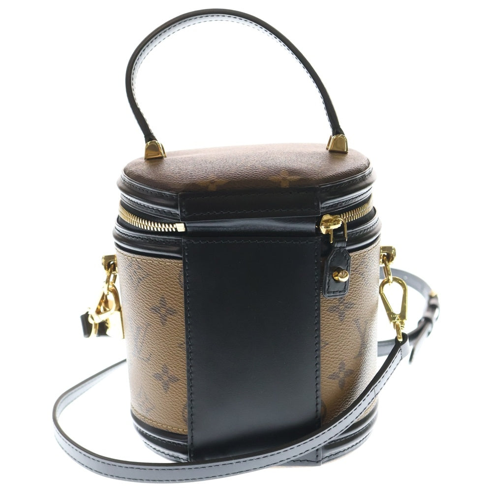 LOUIS VUITTON(ルイヴィトン) モノグラムリバース カンヌ 2WAYバッグ ショルダーバッグ ハンドバッグ ブラウン×ブラック レザー×PVC M43986 ゴールド金具