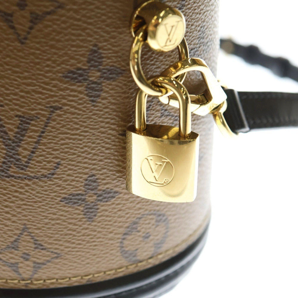 LOUIS VUITTON(ルイヴィトン) モノグラムリバース カンヌ 2WAYバッグ ショルダーバッグ ハンドバッグ ブラウン×ブラック レザー×PVC M43986 ゴールド金具