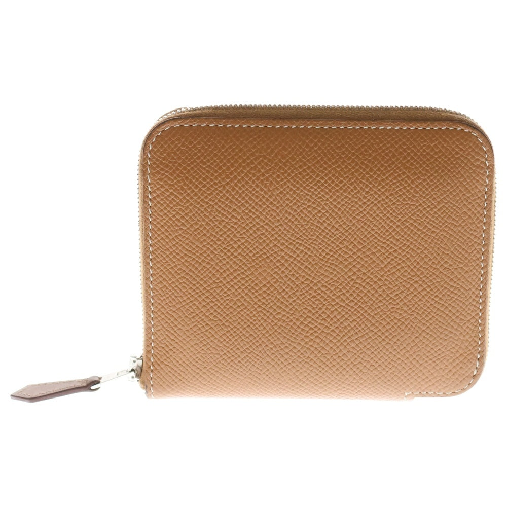 HERMES(エルメス) アザップシルクイン コンパクトウォレット コインケース 財布 シルバー金具 ゴールド エプソン