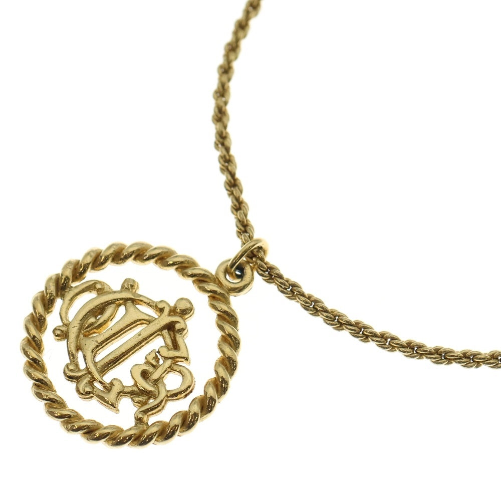 Christian Dior(クリスチャンディオール) ラウンド ネックレス GP ゴールド アクセサリー